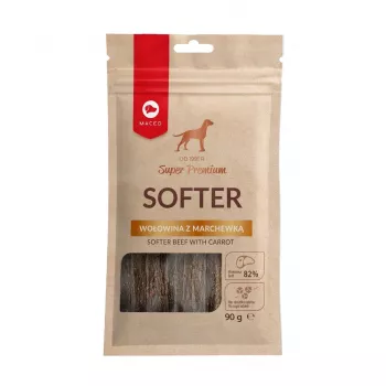 Hondensnacks MACED Softer Beef met wortel 100 g — zachte rund- en worteltrainingssnacks voor volwassen honden