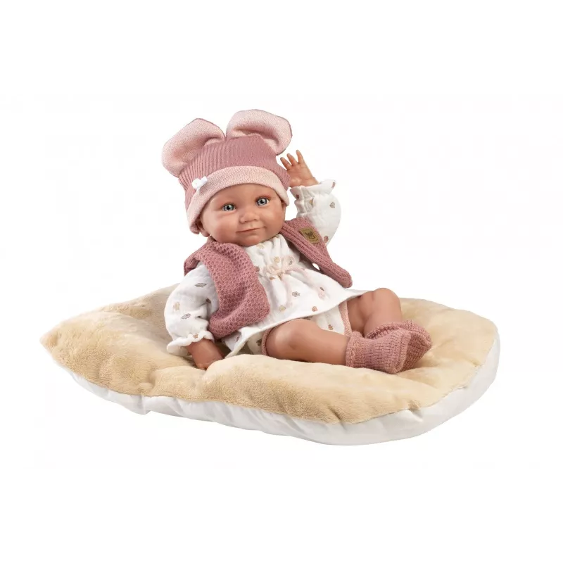 Pop Llorens 40 cm babyvinyl met realistische kenmerken en zachte lichaam