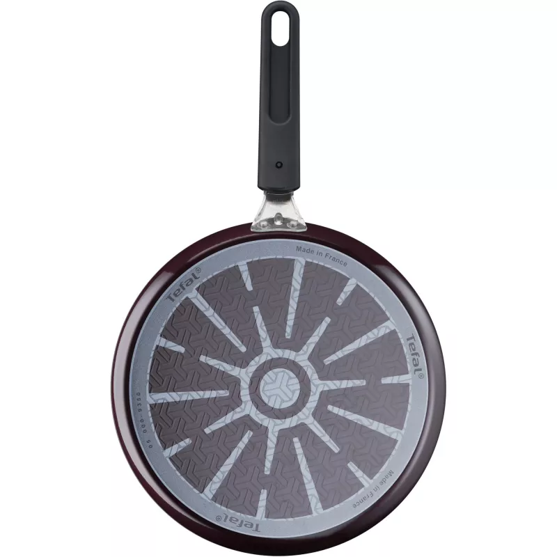 Crêpepan Tefal Resist Intense D52210 rond 25 cm zwart rood
