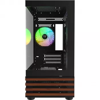PC micro tower Thermaltake View 170 WS ARGB — micro-behuizing, zwart, ondersteunt PS2-voeding, 2x 120 mm zij- + 1x 120 mm achterventilator, 2,5/3,5 inch HDD