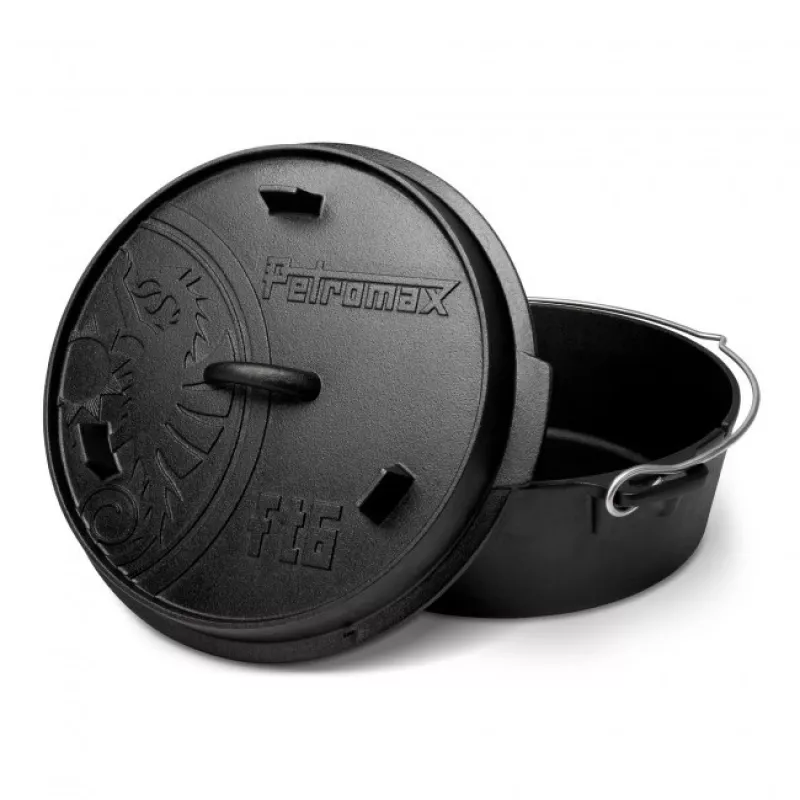 Dutch Oven Petromax ft6-t 5,5 L zwart gietijzer