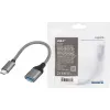 LogiLink USB 3.2 Gen1 Type-C-adapter C/M naar USB-A/F OTG aluminium 0,15 m