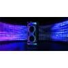 Draagbare luidspreker MANTA SPK0601B100, 100 W, Bluetooth, karaoke, draadloze microfoon, accu, equalizer, discolicht
