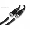 Snelkoppeling Alphacool ES BLH1A Push-in Female AG chroom zwart mat