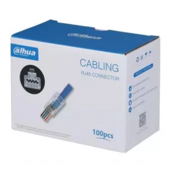 Kabelstekker RJ-45 DAHUA DH-PFM976-531-PT, male, transparant, 100-pack