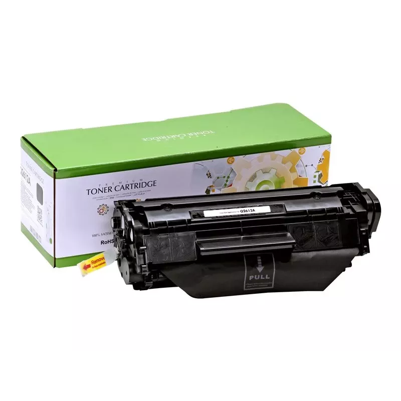 Compatibele Static Control Hewlett-Packard Q2612A zwart, 2000 pagina's