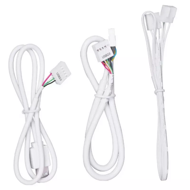 USB- en PWM-hub Lian Li EDGE HUB EG-HUB01W — 4× USB, 6× PWM, wit