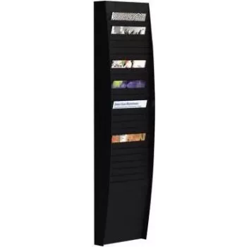 Paperflow sorteerpaneel 25 vakken zwart wandorganizer A4V1X25.01 voor A4-documenten