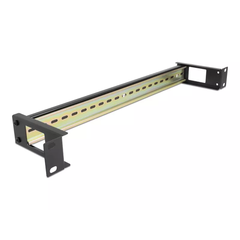 DIN-railpaneel DeLOCK 67031 zwart metaal 19 inch 482,6 mm