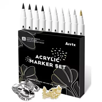 Acrylmarker set Arrtx LC303601, 10-delig, 4 kleuren