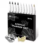 Acrylmarker set Arrtx LC303601, 10-delig, 4 kleuren
