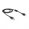 USB-kabel DeLOCK 83566 USB 2.0 1 m USB A USB B zwart
