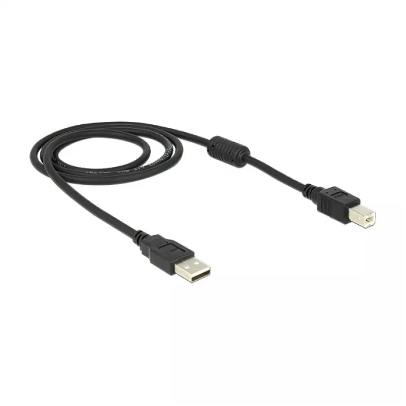 USB-kabel DeLOCK 83566 USB 2.0 1 m USB A USB B zwart