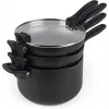 Pannenset Russell Hobbs RH01840EU7 – 4-delig stapelbaar, metallic gemarmerd