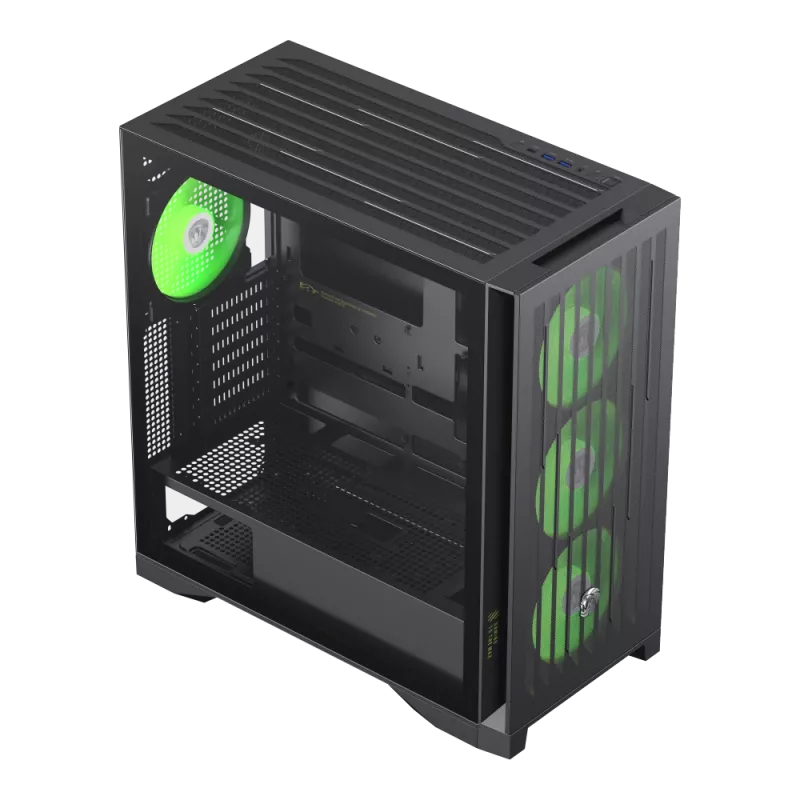 Gamemax behuizing | LEADER 2 BK | zwart | E-ATX | voeding niet inbegrepen