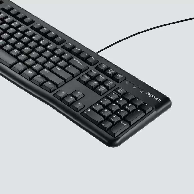 Logitech Desktop MK120 combo, zwart, bedraad, Zwitserse layout, 920-002504