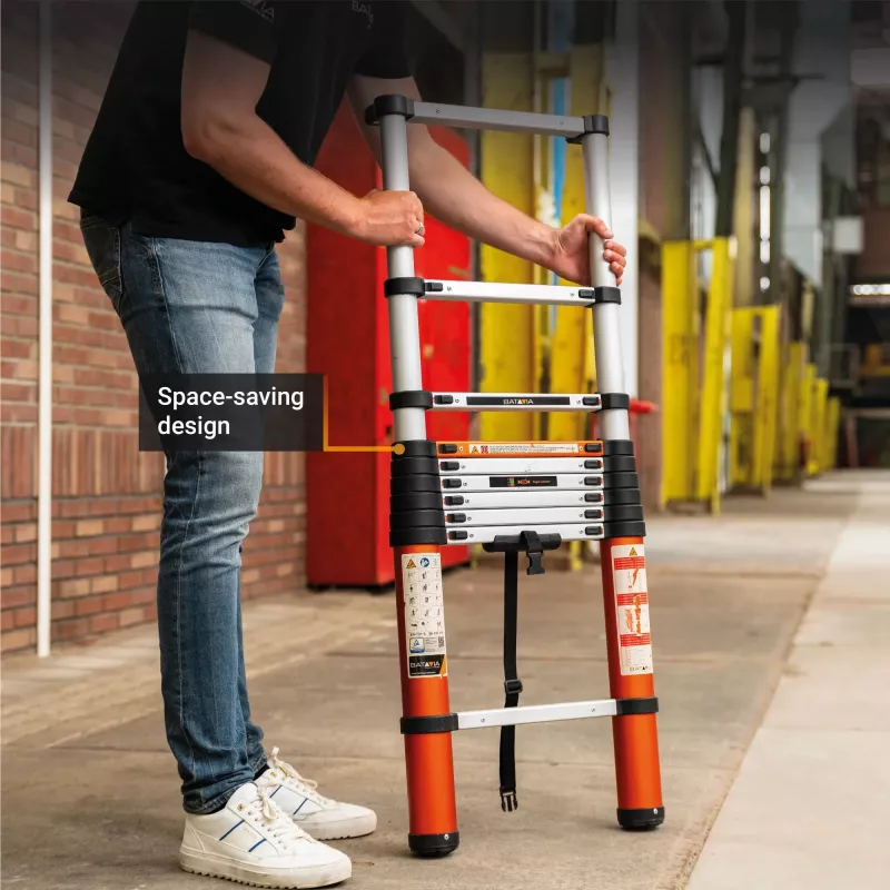 Telescoopladder Batavia B.V. Giraffe AIR 2,93 m — compacte uitschuifbare ladder