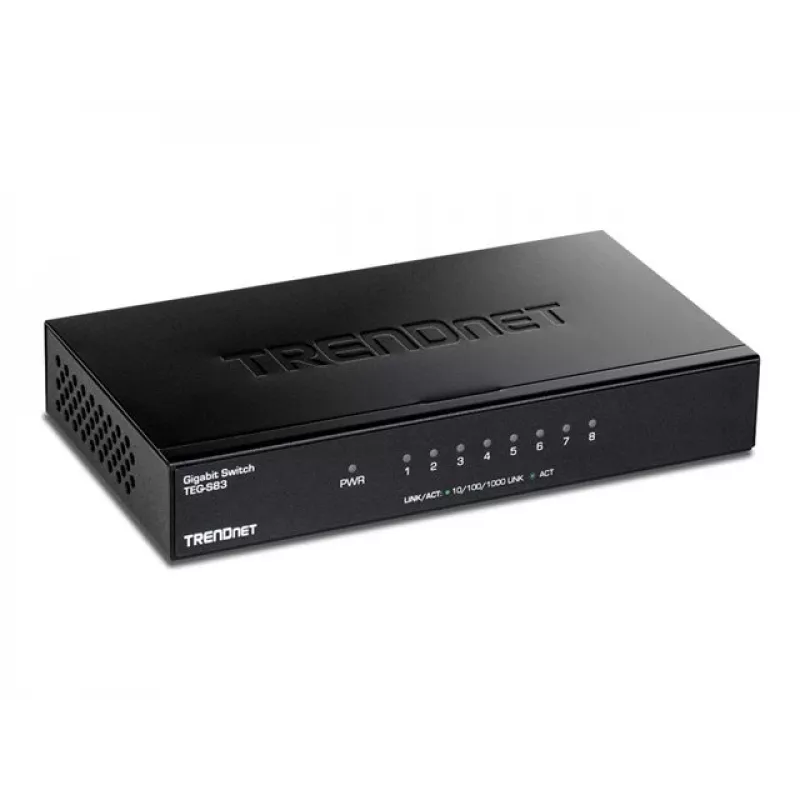 TRENDNET 8-poorts Gigabit-switch met metalen behuizing