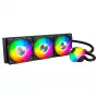 AIO-waterkoeling Montech Hyper Flow ARGB 360 mm zwart – 360-mm-radiator, ARGB, gesloten CPU-koeler