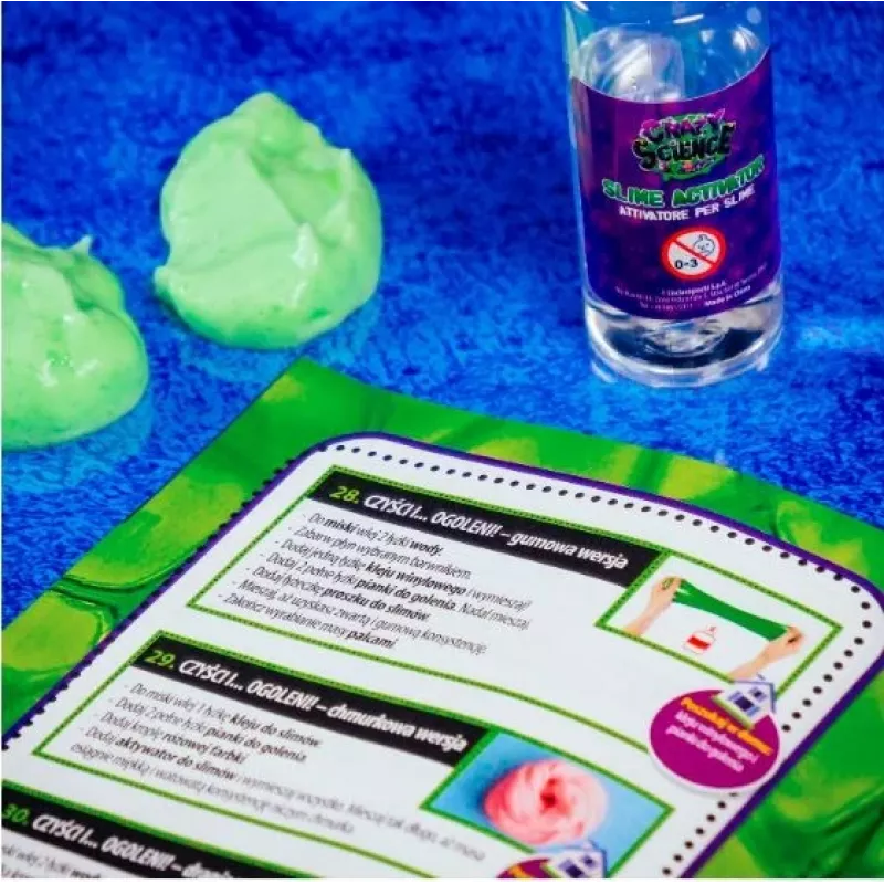 Liscianigiochi Science Kit Crazy Science Slime Chameleon 304-PL89246 – educatieve slijm-experimenteerset