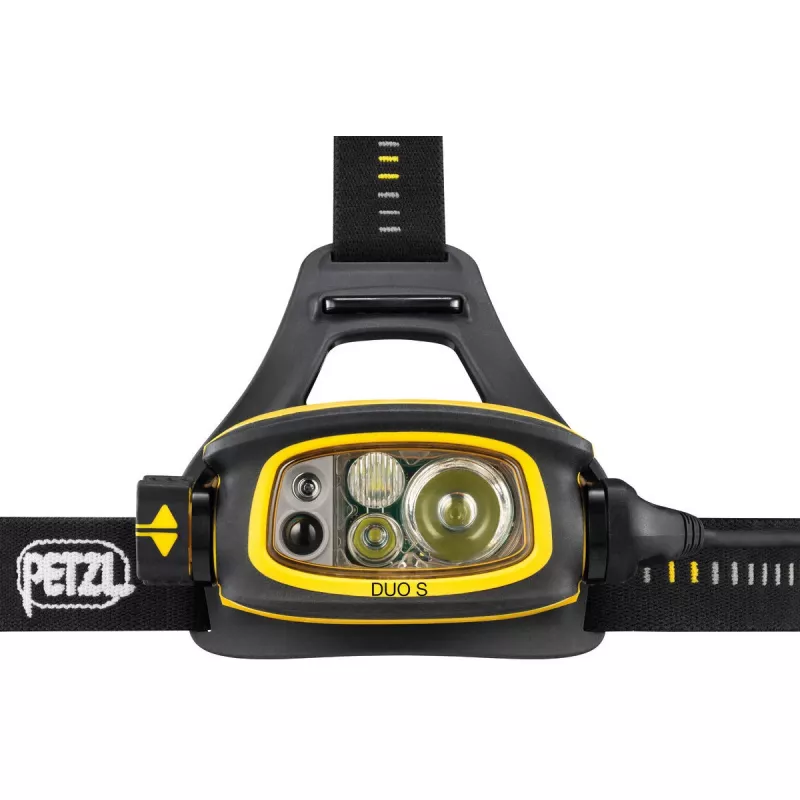 Hoofdlamp Petzl Duo S zwart geel