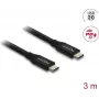 USB-coaxkabel DELOCK 20 Gbit/s met PD 3.0 60 W (model 81708)