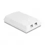 DeLOCK glasvezel-aansluitdoos 2 x SC simplex LC duplex wit