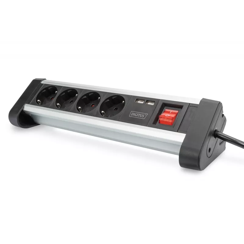 Stekkerdoos Digitus DA-70614 met 2x USB-aansluitingen