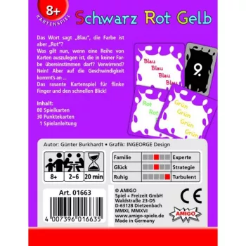 Zwart Rood Geel Refresh, Kaartspel