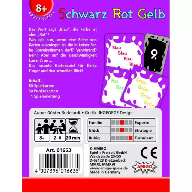 Zwart Rood Geel Refresh, Kaartspel