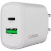 CANYON oplader OnCharge 250 25W 1xPD 1xQC EU wit