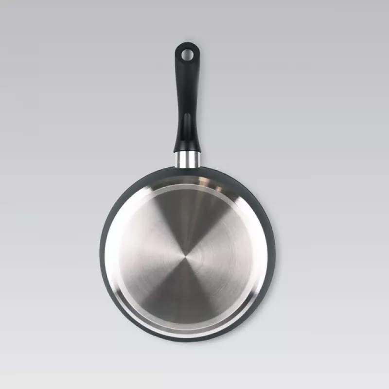 Maestro MR-1205-28 koekenpan met deksel, 28 cm, zwart