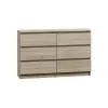 Ladekast Top e Shop M6 120 SON 2x3, eiken, 6 laden, 1200×300×770 mm