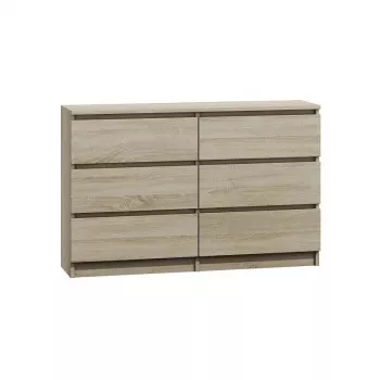 Ladekast Top e Shop M6 120 SON 2x3, eiken, 6 laden, 1200×300×770 mm