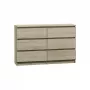 Ladekast Top e Shop M6 120 SON 2x3, eiken, 6 laden, 1200×300×770 mm