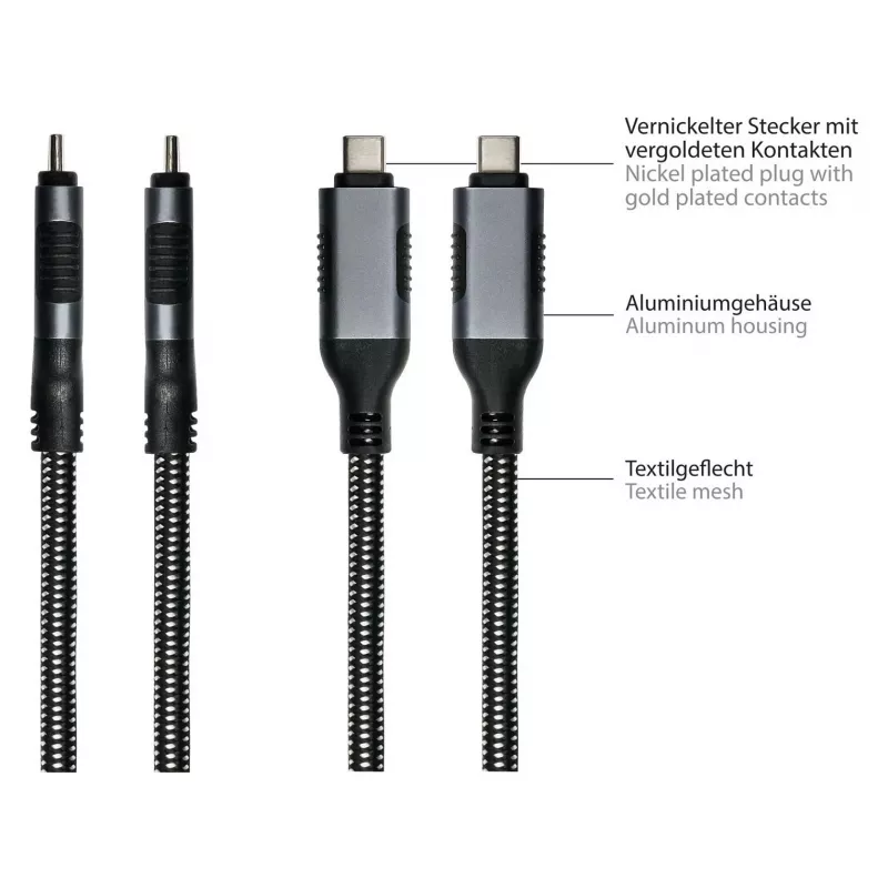 Good Connections ethernetkabel USB-C RJ45, antraciet, 3,0 m