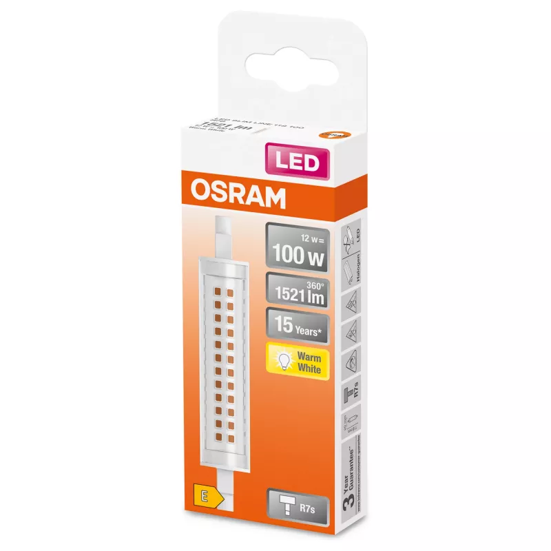 LEDvance Osram slank LINE LED-lamp 12 W R7s 1521 lm 2700 K