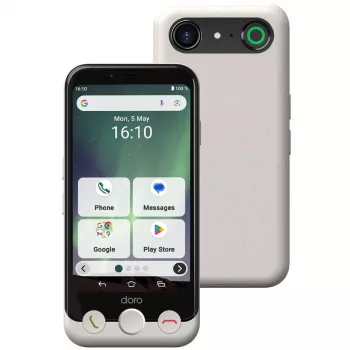 Smartphone Doro Aurora A10 4,5 inch 4GB RAM 64GB zwart wit