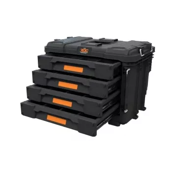 Gereedschapskist KETER DIY ROC Pro Gear 4 Drawers Unit XL met 4 lades, technopolymeer, 25 L