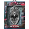 Defender PROTOTYPE GM-670L gamingmuis, optisch, 2400 DPI, bedraad USB, ambidextrous, verlicht, zwart
