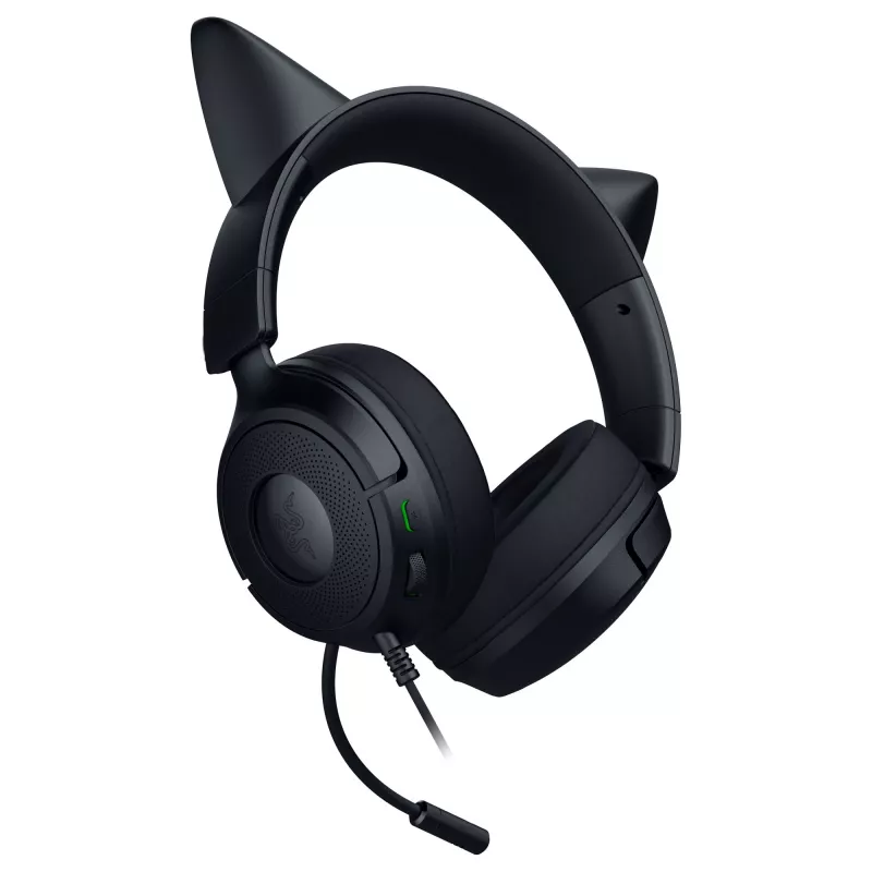 Bedrade gaming-headset Razer Kraken Kitty V3 X — on-ear, ingebouwde microfoon