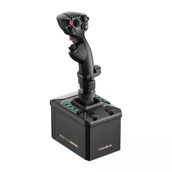 Flight-standaardkit MOZA AB6 flightsimulator – zwart ABS, aluminium en koolstofvezel constructie, AC-stroom 110–220 V, piekvermogen 72 W