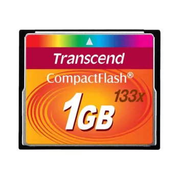 Transcend - Flash Memory Card - 1GB - 133x - CompactFlash-kaart (TS1GCF133)