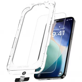 NEVOGLASS, beeldschermbeschermfolie transparant, iPhone 17 Air, met Easy App