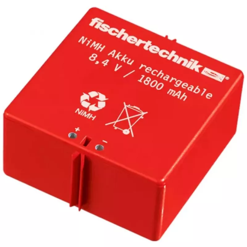 Fischertechnik 34969 accuset met oplader, NiMH 1,8 Ah, rood