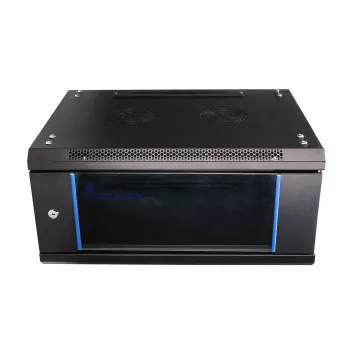 Wandmontagerack Extralink 4U 600x450 zwart