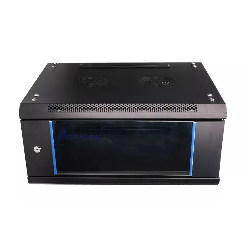 Wandmontagerack Extralink 4U 600x450 zwart