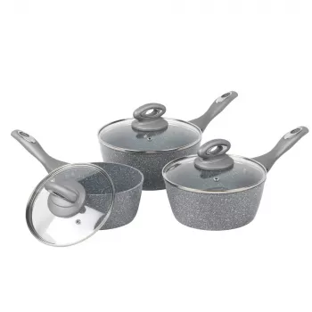Pannenset Salter BW02986G1EU7 — 3-delige kookpannen 16 cm, 18 cm, 20 cm