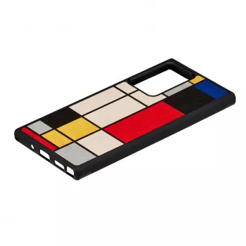 Telefoonhoesje Man and Wood Galaxy Note 20 Ultra Wood zwart — houten beschermende achterkant