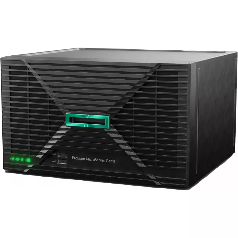 HPE ProLiant MicroServer Gen11 E-2434 4c 32GB-U 4LFF-NHP 2x4TB HDD 180W externe voeding EMEA Cmp Mod Svr